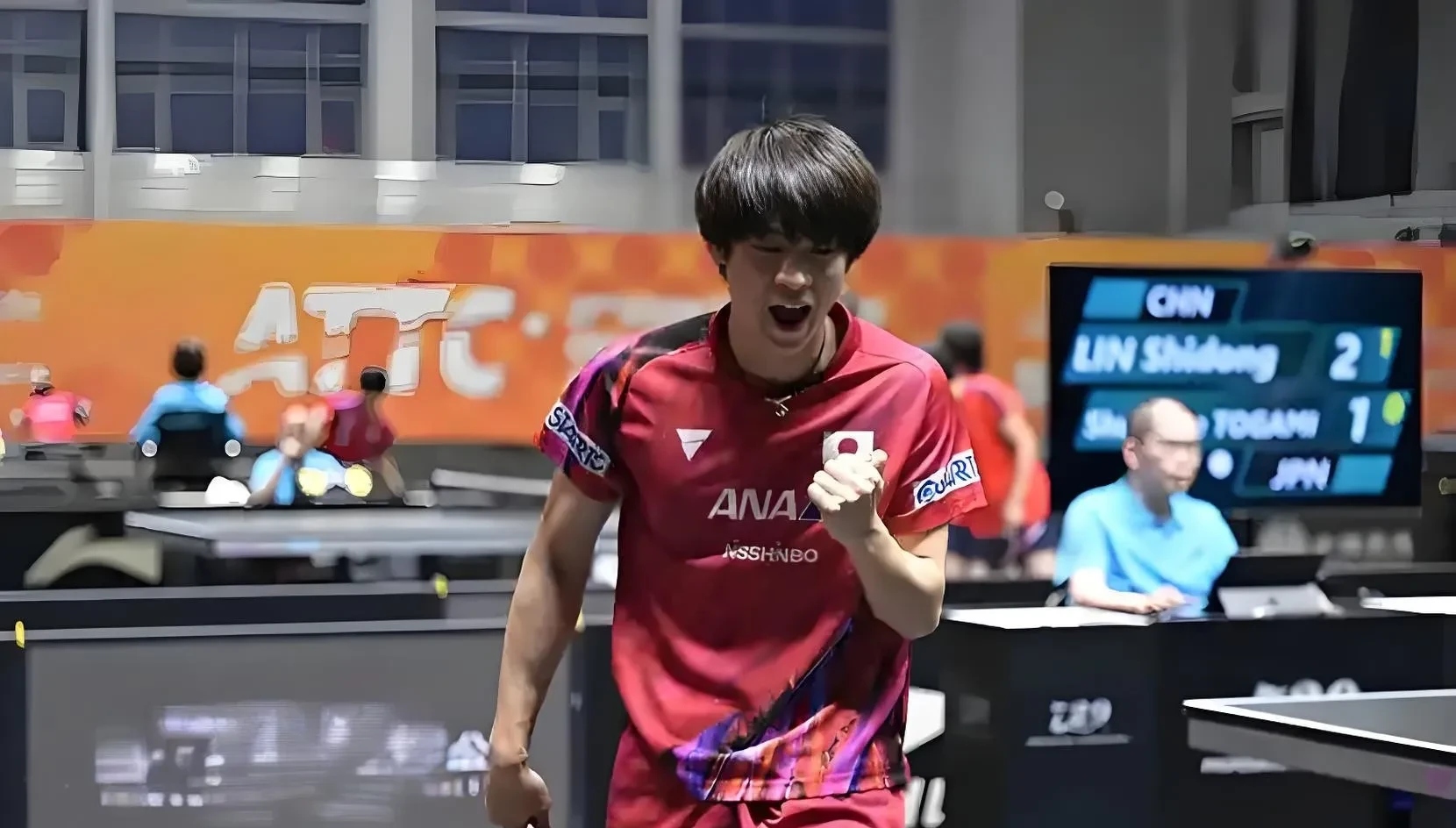 包含法国乒乓球队翻盘中国乒乓球队，水谷隼统治全场的词条